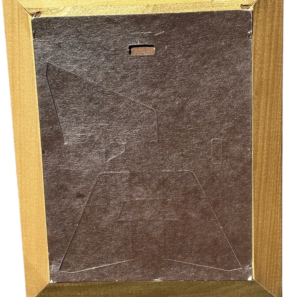 1967 Pledge of allegiance to the flag Gold Decorative Picture Frame Patriotic